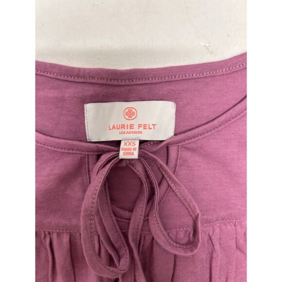 Laurie Felt dusty rose women’s size XXS Boho flared sleeve top - Picture 4 of 6